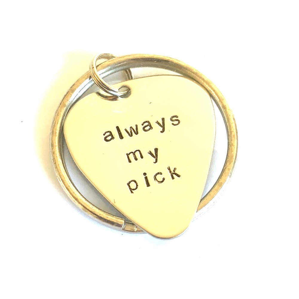 Guitar Pick Key Chain